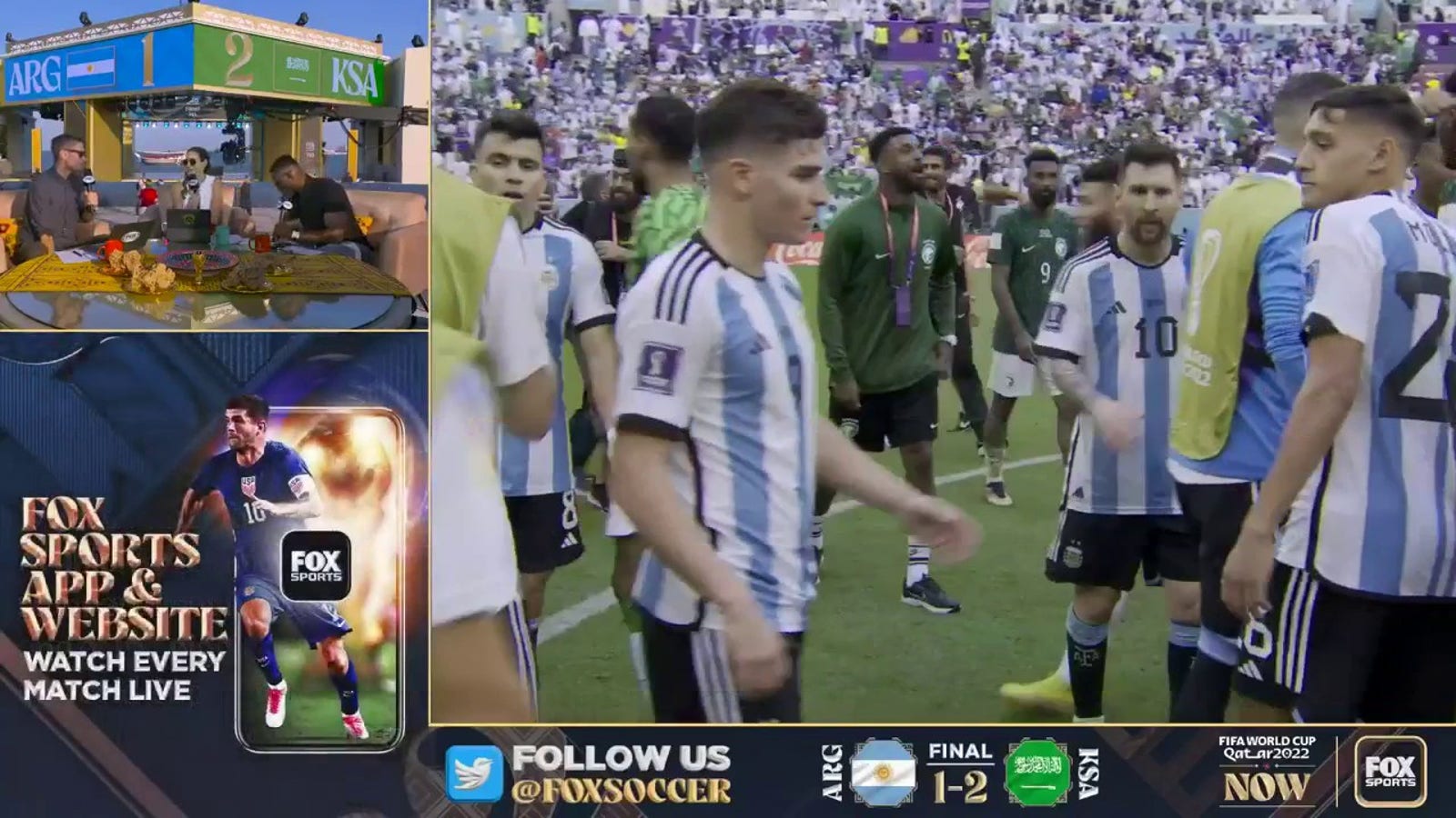 'FIFA World Cup Now' crew says Argentina and Lionel Messi shouldn't panic after Saudi upset