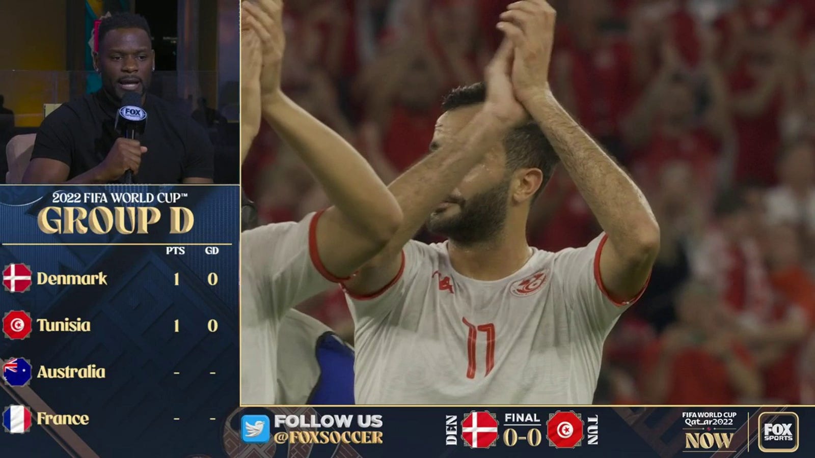 'FIFA World Cup Now' crew breaks down Denmark-Tunisia draw and tone set from the beginning of the match