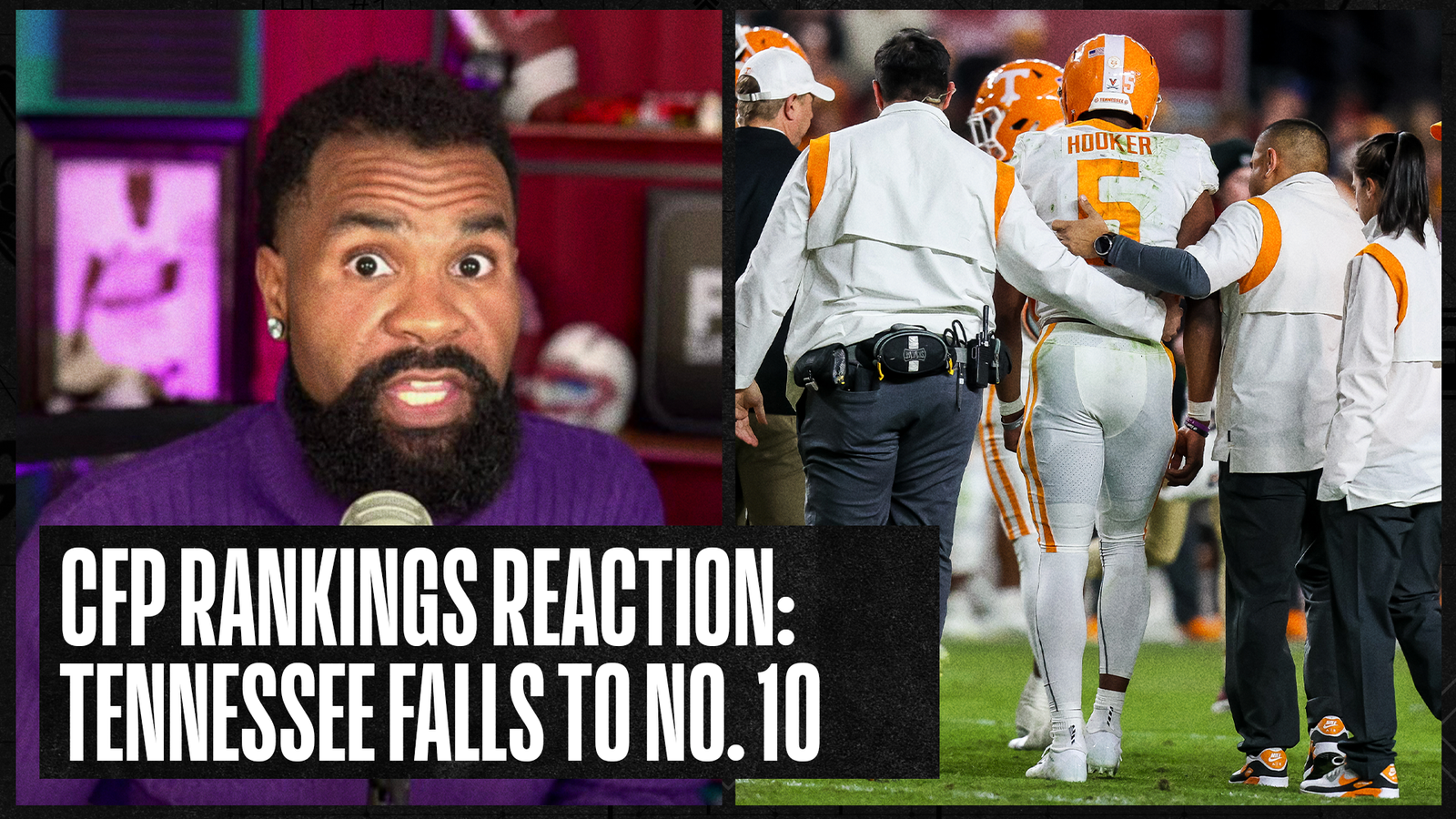 CFP ranking reaction: Tennessee drops to No. 10;