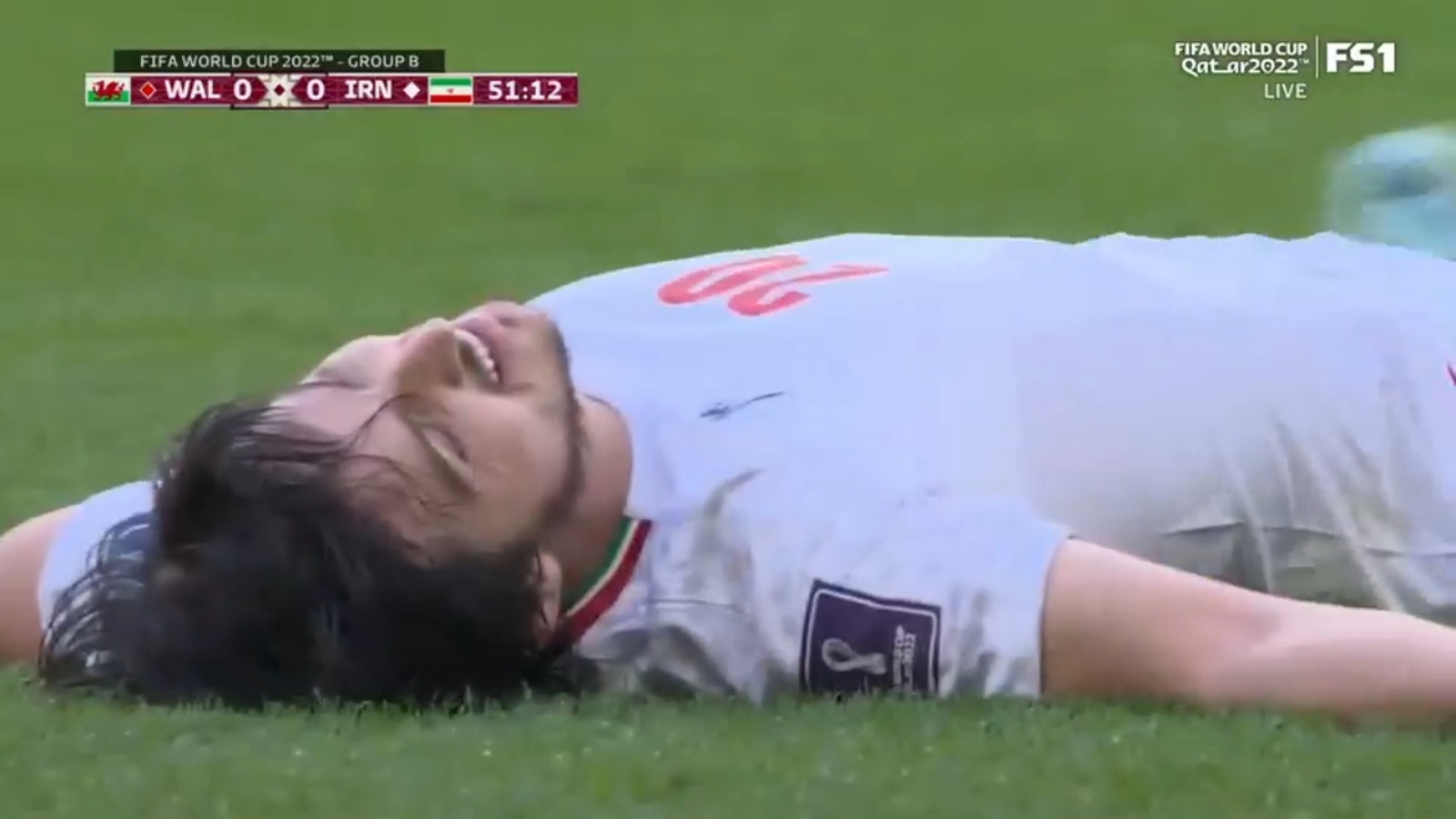 Iran cannot take advantage of three shot attempts, two of which hit the post.