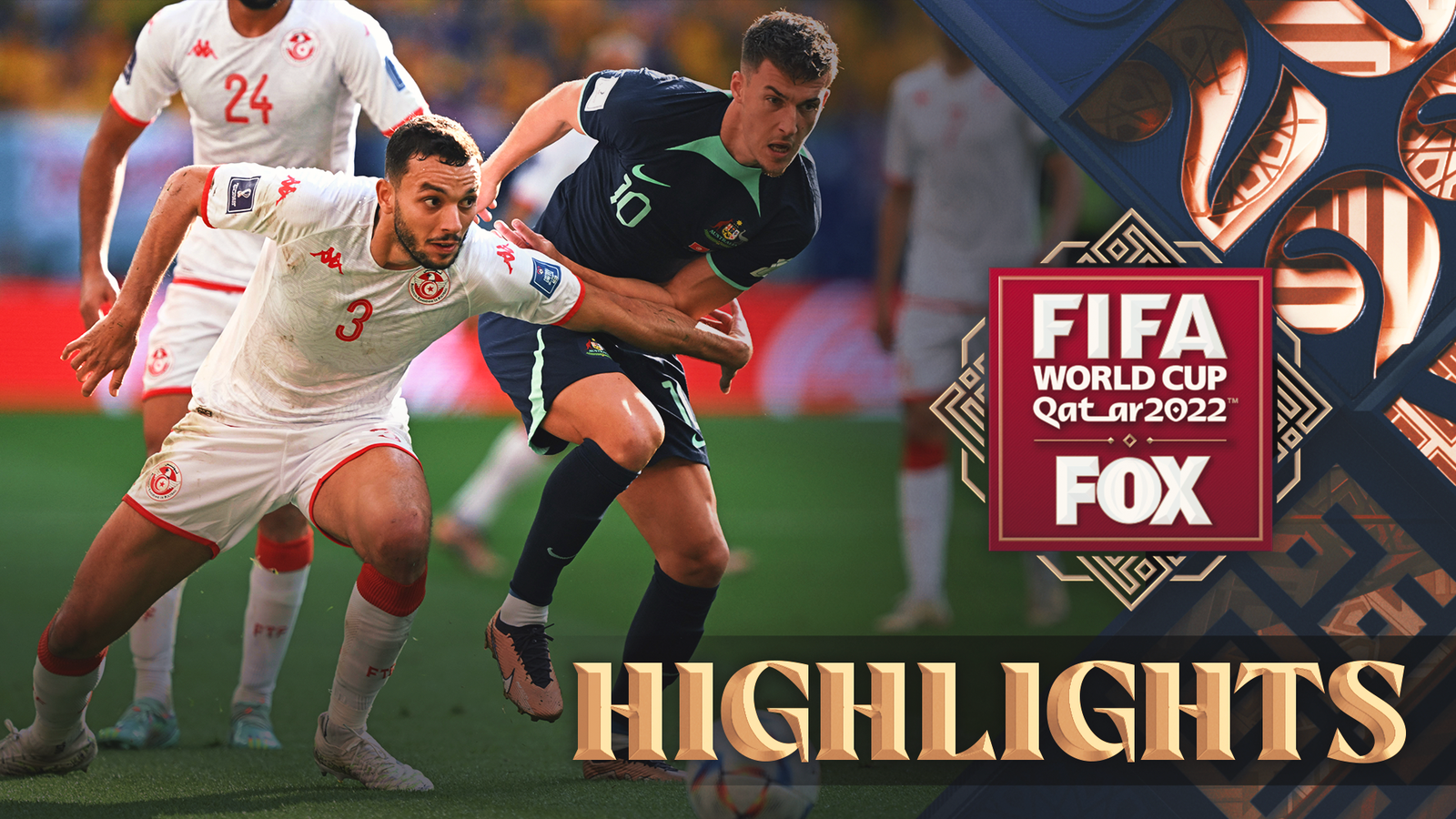 Tunísia x Austrália Destaques | Copa do Mundo Fifa 2022
