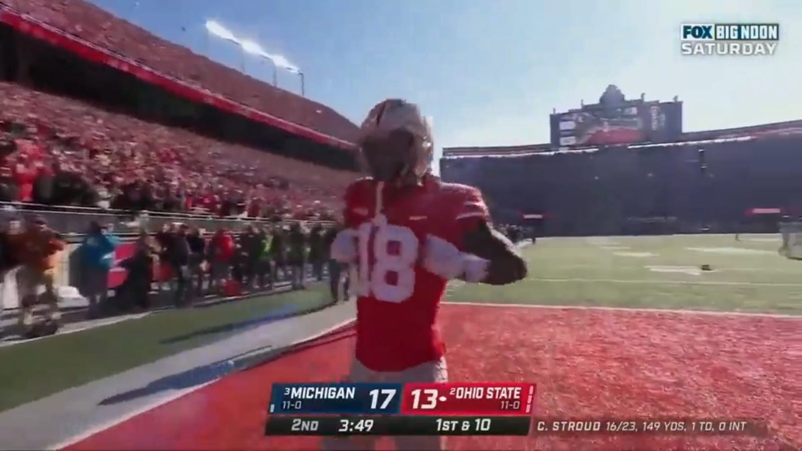 Ohio State's CJ Stroud beats Marvin Harrison Jr. for the 42-yard touchdown