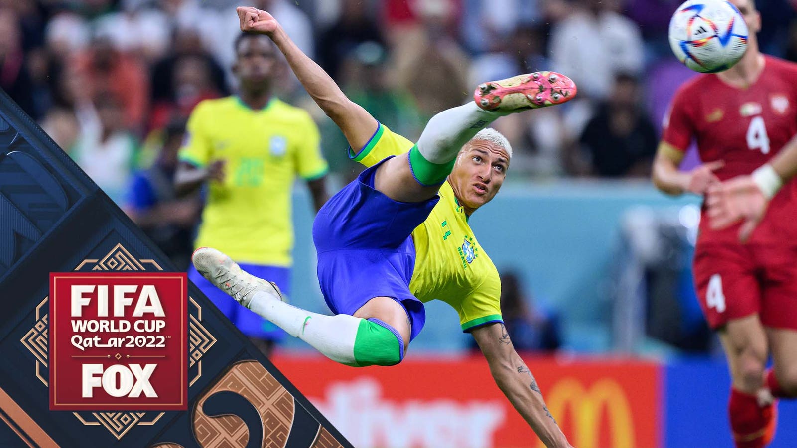 Every angle of Richarlison's JAW-DROPPING scissor kick goal for Brazil in the 2022 FIFA World Cup