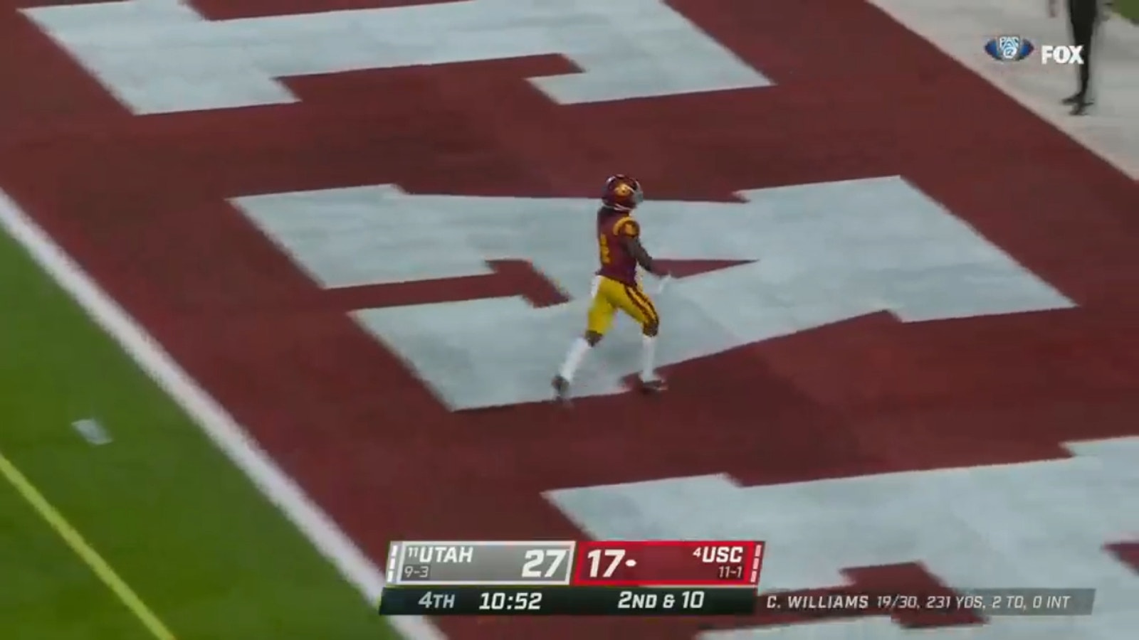 Caleb Williams found Mario Williams for the 12-yard touchdown