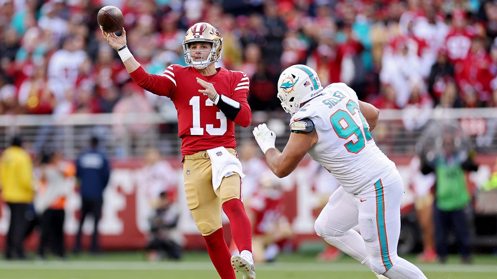 Brock Purdy came off the bench for the San Francisco 49ers and helped lead them to a 33-17 win against the Miami Dolphins. 