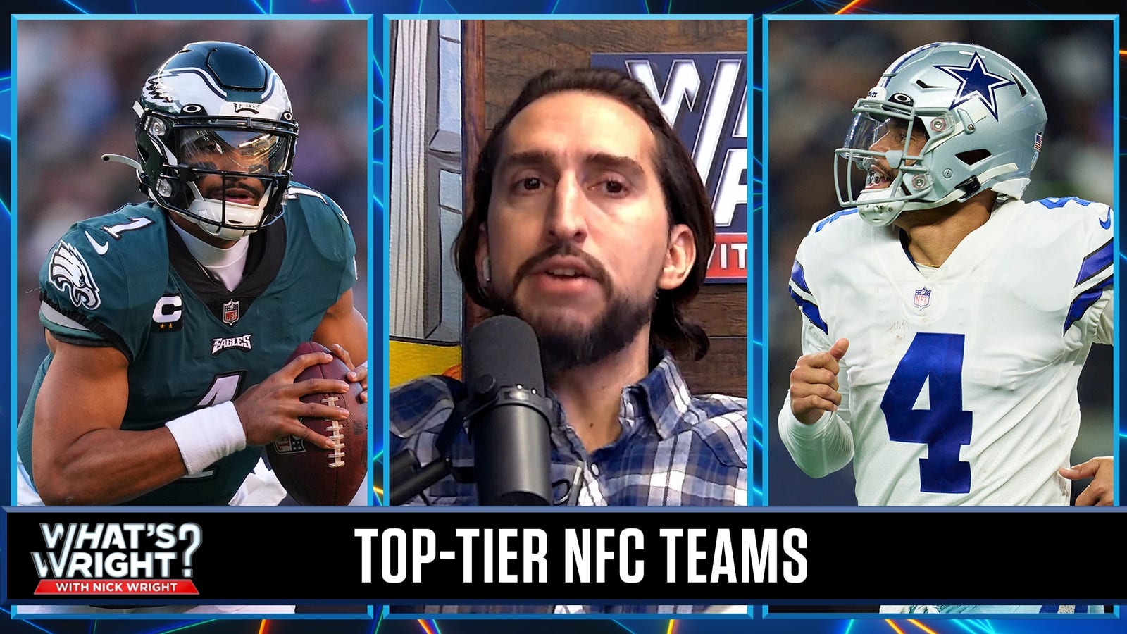 Nick Wright explains the Eagles, 49ers, and Cowboys are the three best teams in the NFC. 