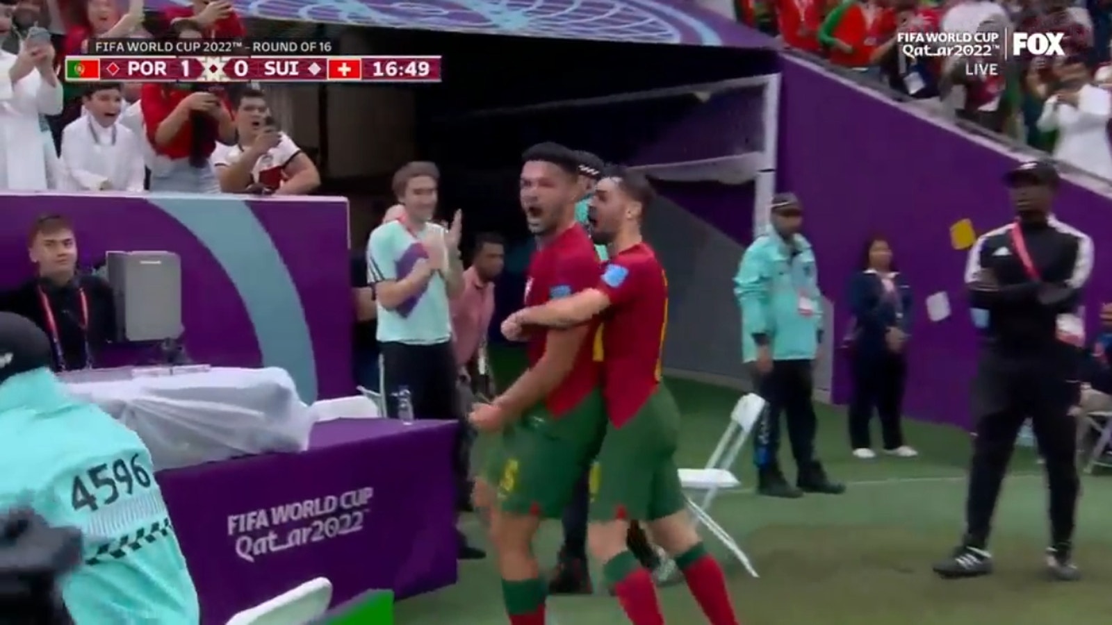 Der Portugiese Goncalo Ramos erzielte gegen die Schweiz einen Hattrick