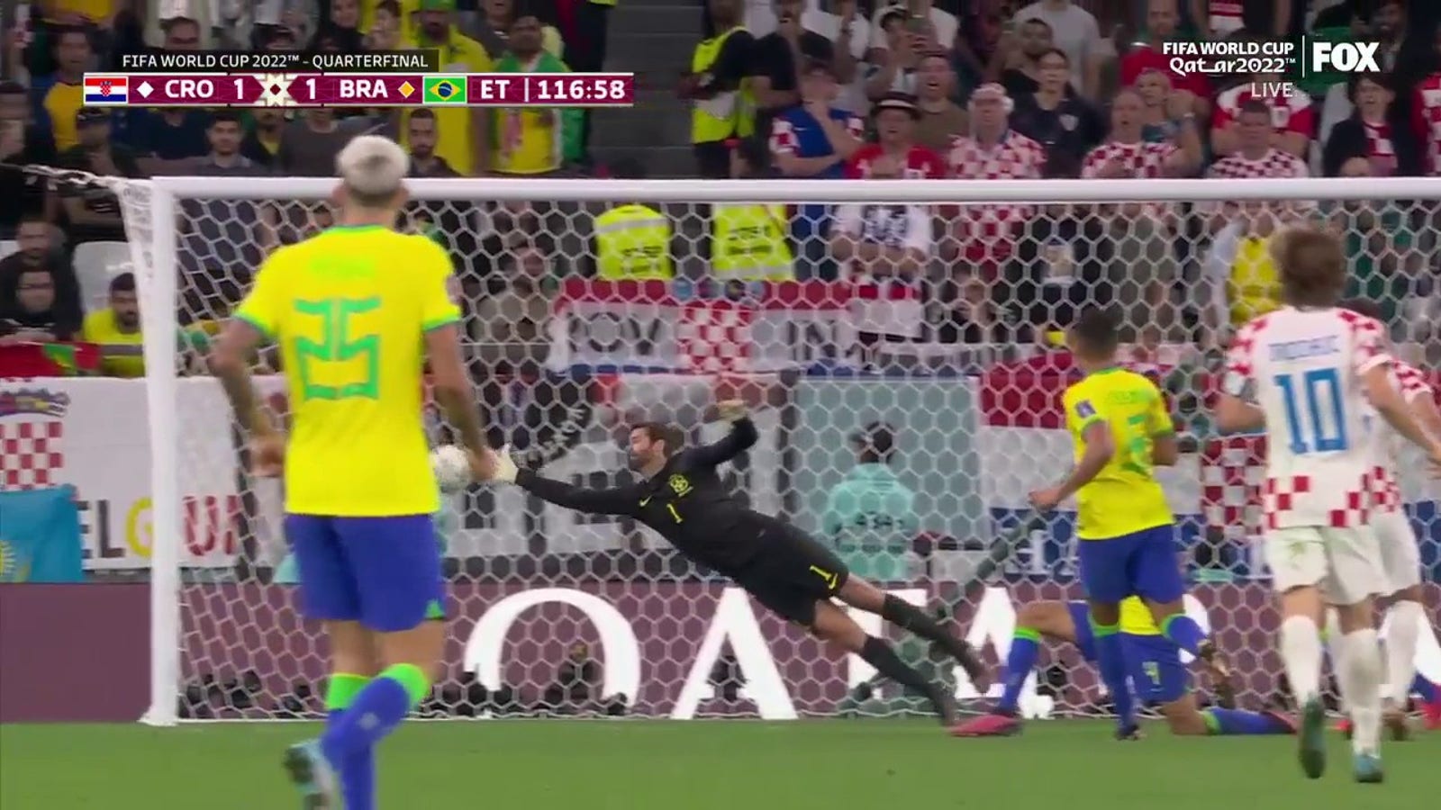 Bruno Petkovic equalized for Croatia and Brazil in extra time