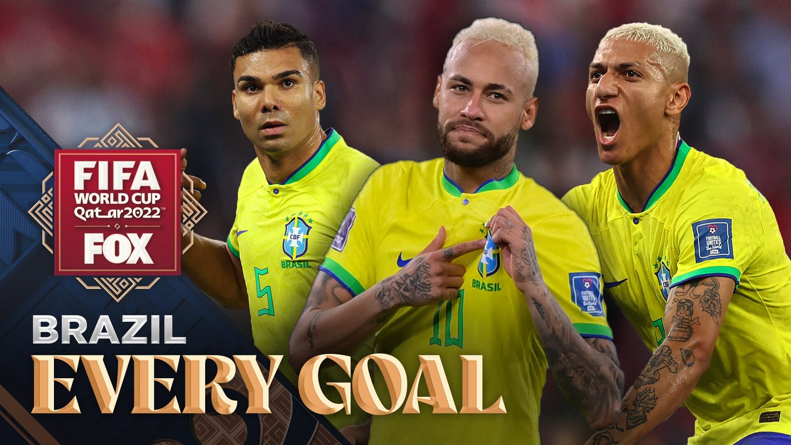 Neymar, Richarlison, Casemiro et tous les buts du Brésil lors de la Coupe du monde de football 2022
