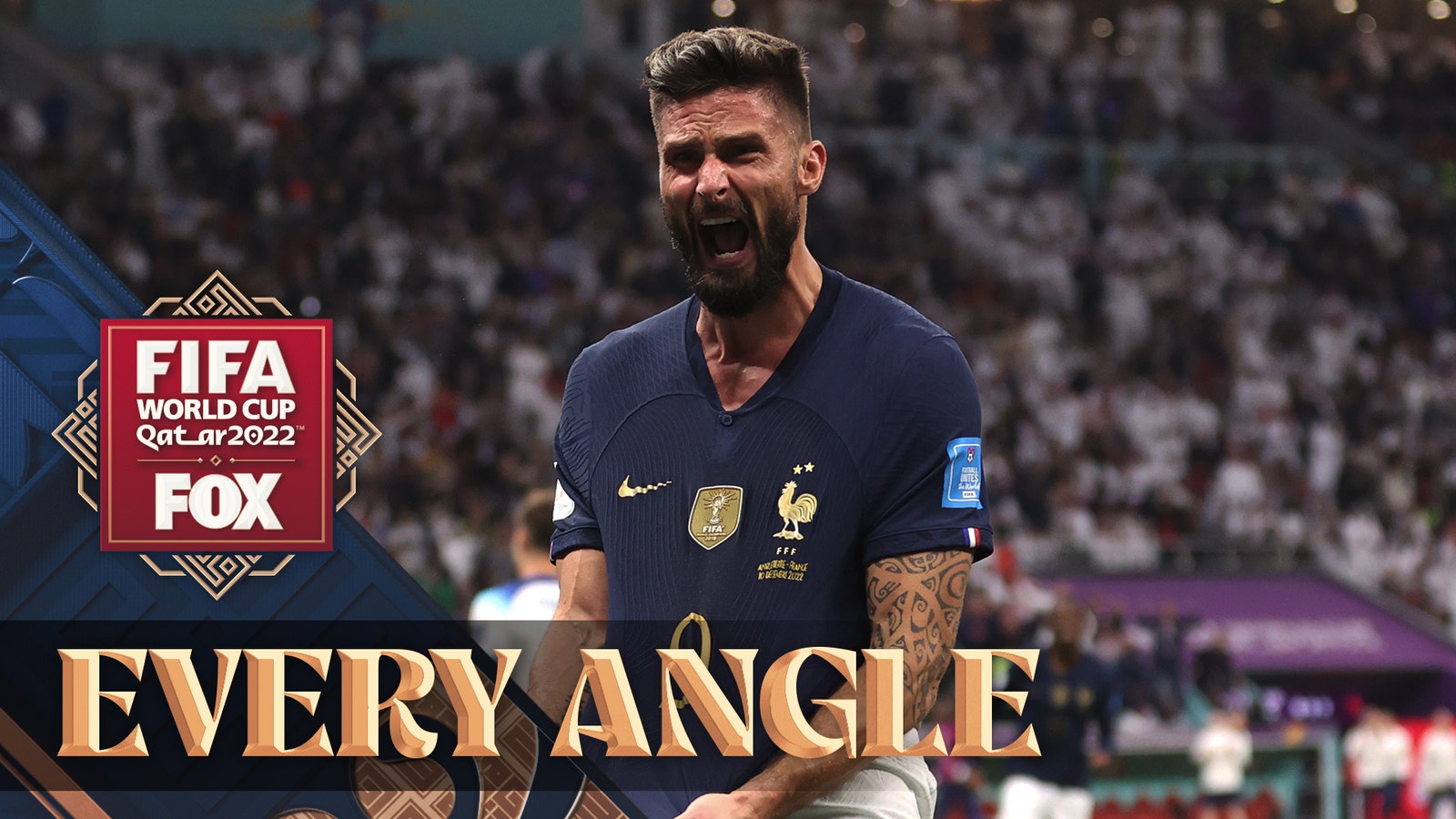Olivier Giroud delivers a GREAT header to win France at the 2022 FIFA World Cup |  every angle