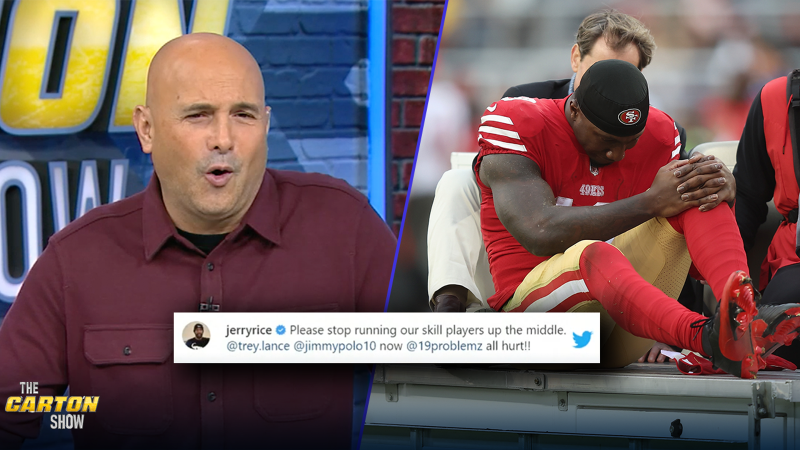 Jerry Rice blames 49ers play-calling for Deebo injury