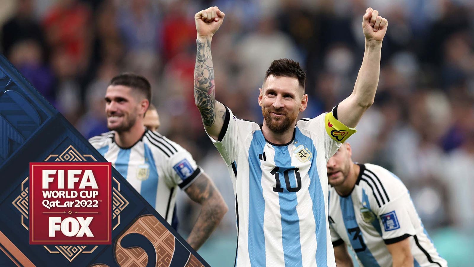 Lionel Messi and Argentina celebrate