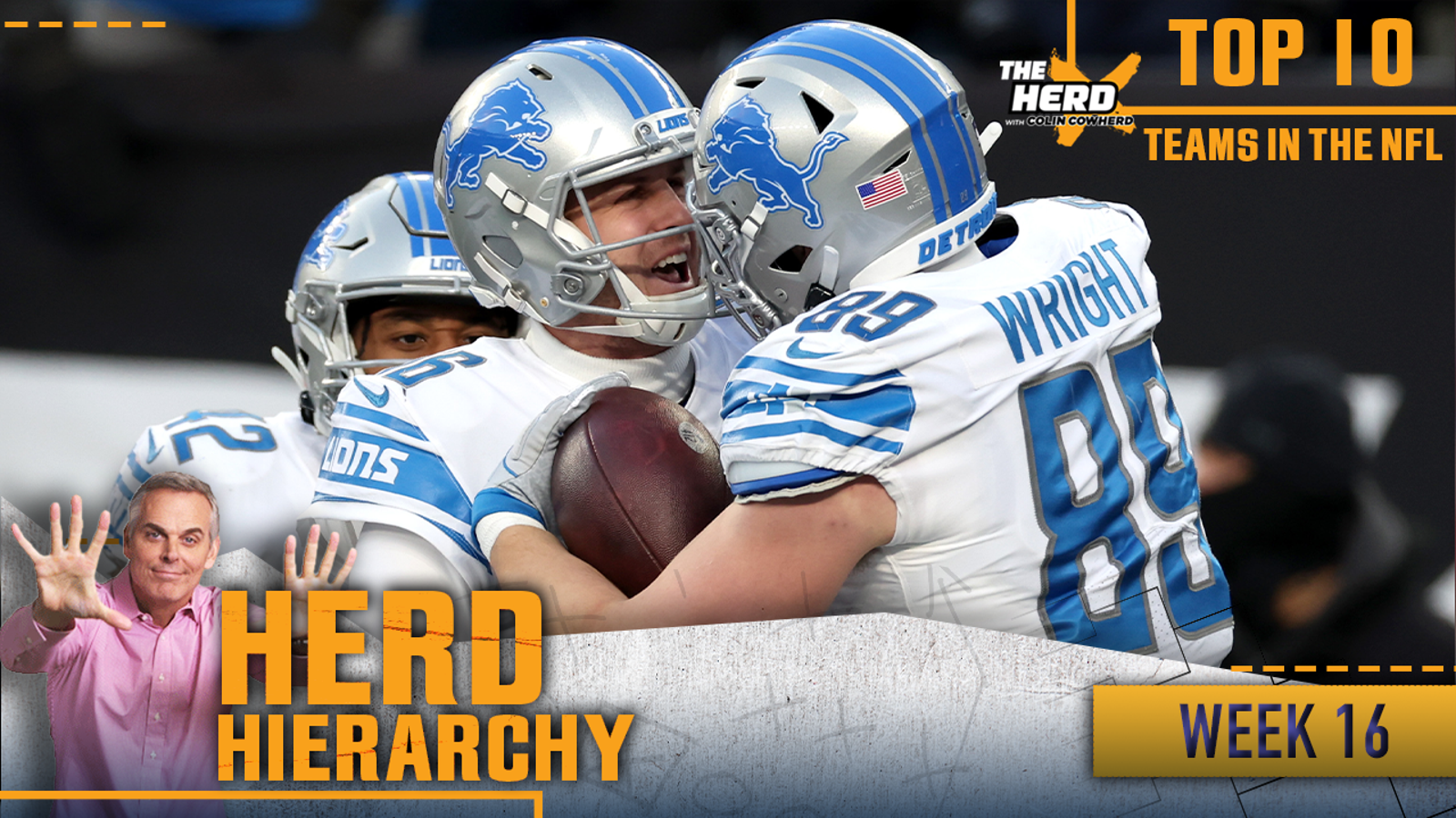 Herd Hierarchy: Lions leap in, Jaguars, Bengals pack Colin's Top 10 into Week 16