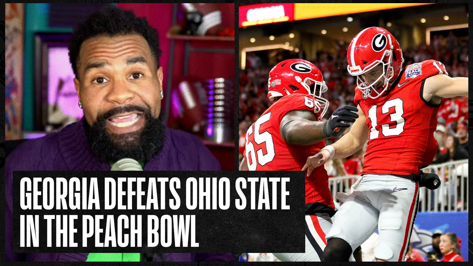 Georgia stuns Ohio State with late rally in Peach Bowl