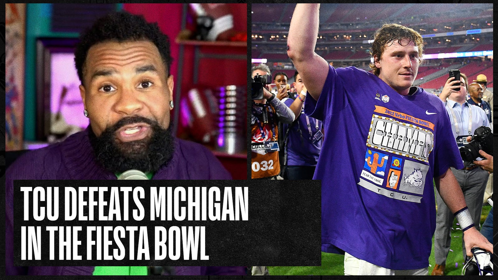 TCU upsets Michigan in the Fiesta Bowl