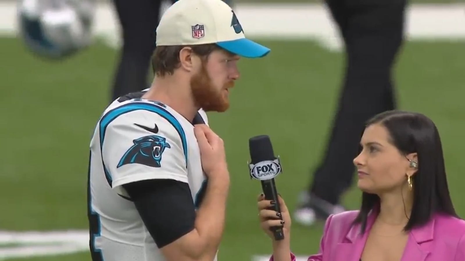 Panthers QB Sam Darnold on final win of the season