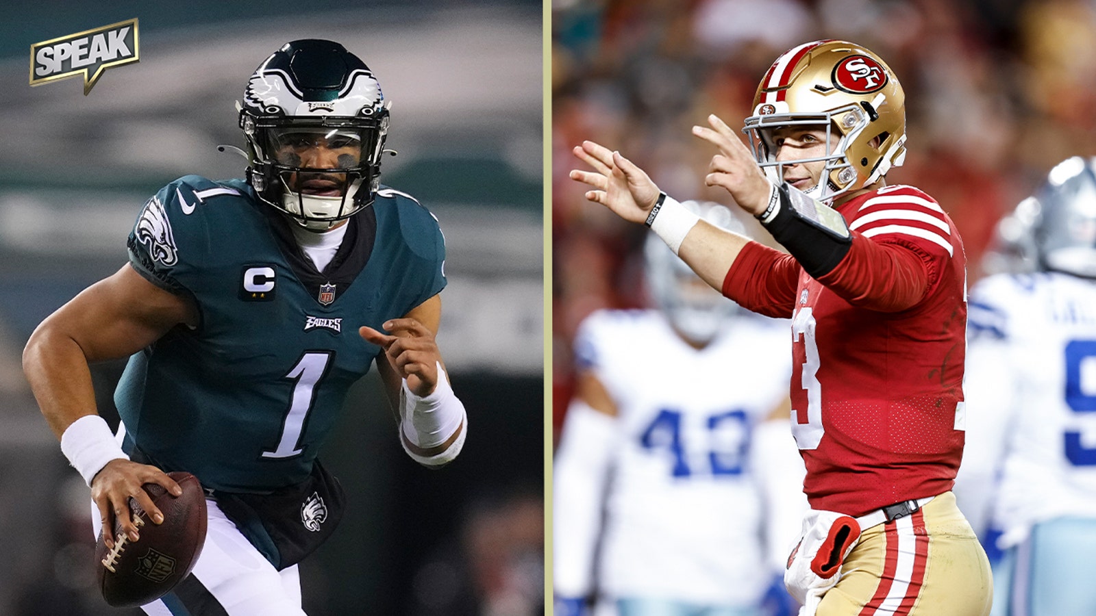 What is the difference between Jalen Hurts and Brock Purdy?