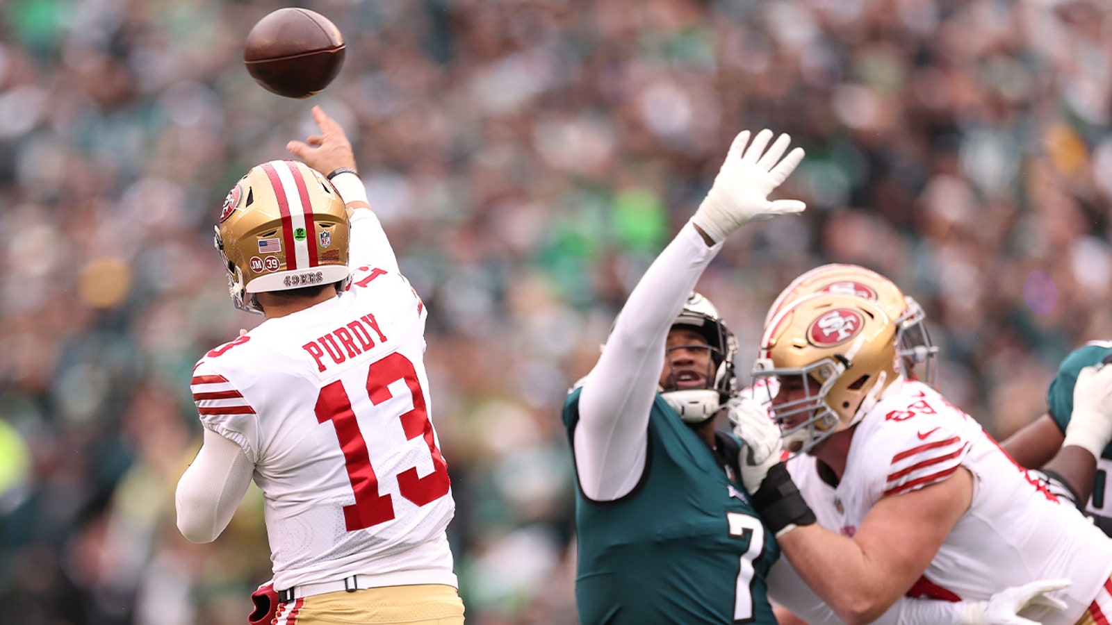 Brock Purdy suffers elbow injury in Niners' loss to Eagles