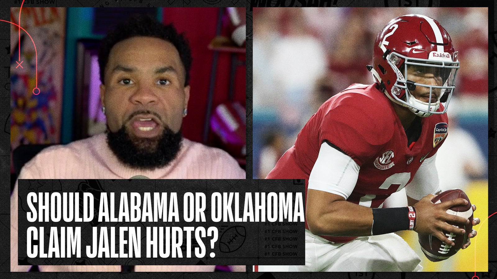 Alabama or Oklahoma: Who gets to claim Jalen Hurts?