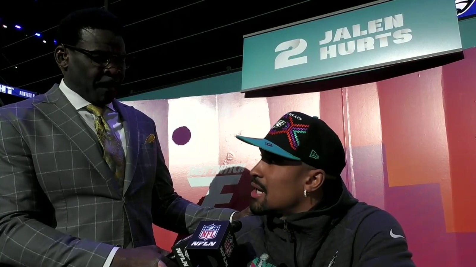 Jalen Hurts in SB LVII being the first with two black starting quarterbacks