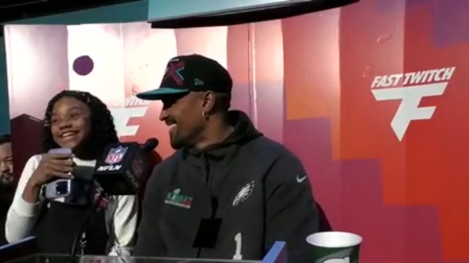 Eagles' Jalen Hurts speaks with 'Jazzy' about making the Super Bowl