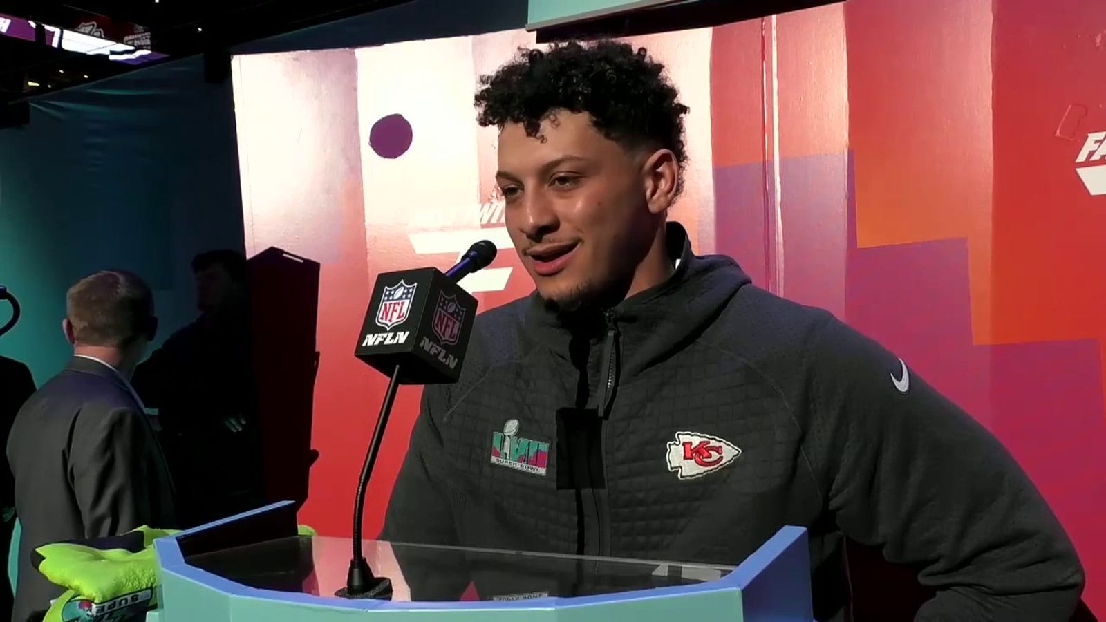 Patrick Mahomes on being able to play in front of his kids for the Super Bowl