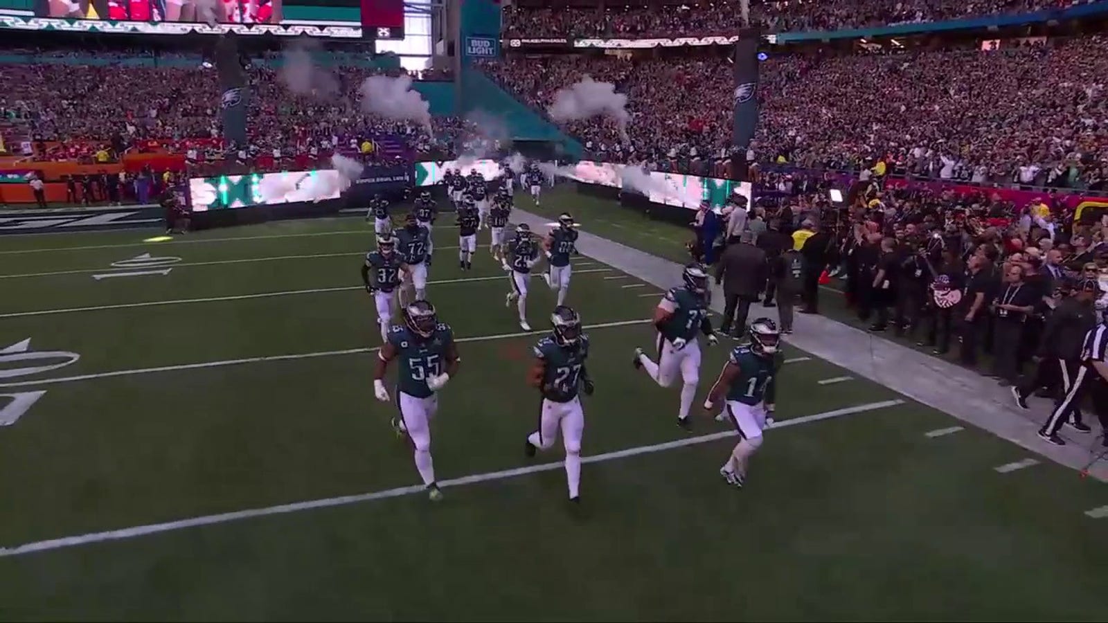 Super Bowl LVII: Eagles make their Super Bowl entrance