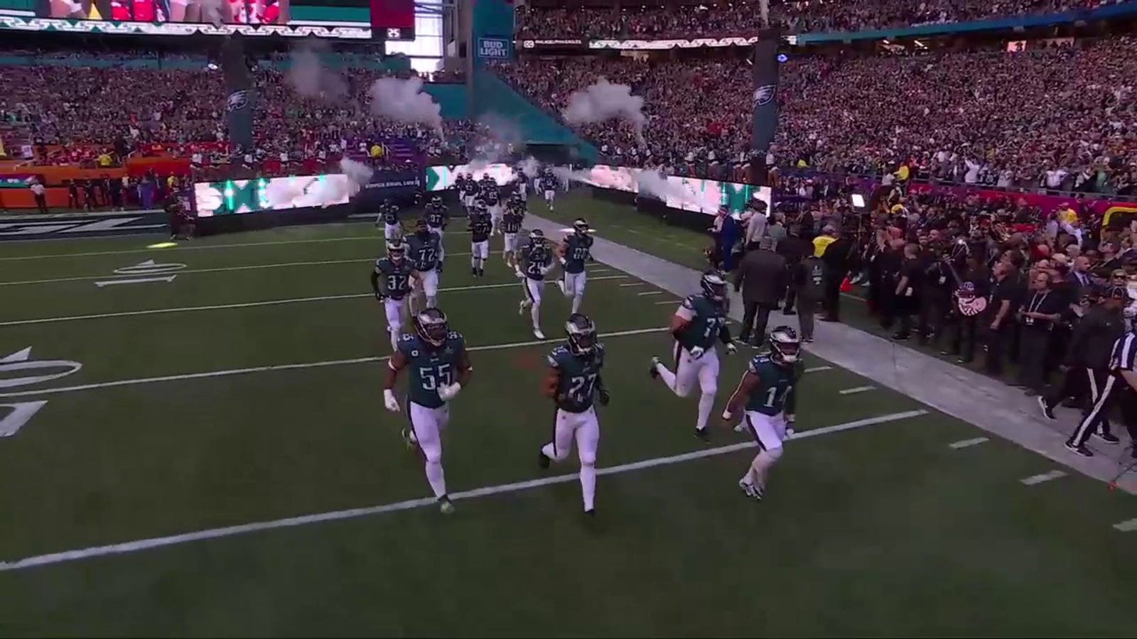 Super Bowl LVII: Eagles make their Super Bowl entrance