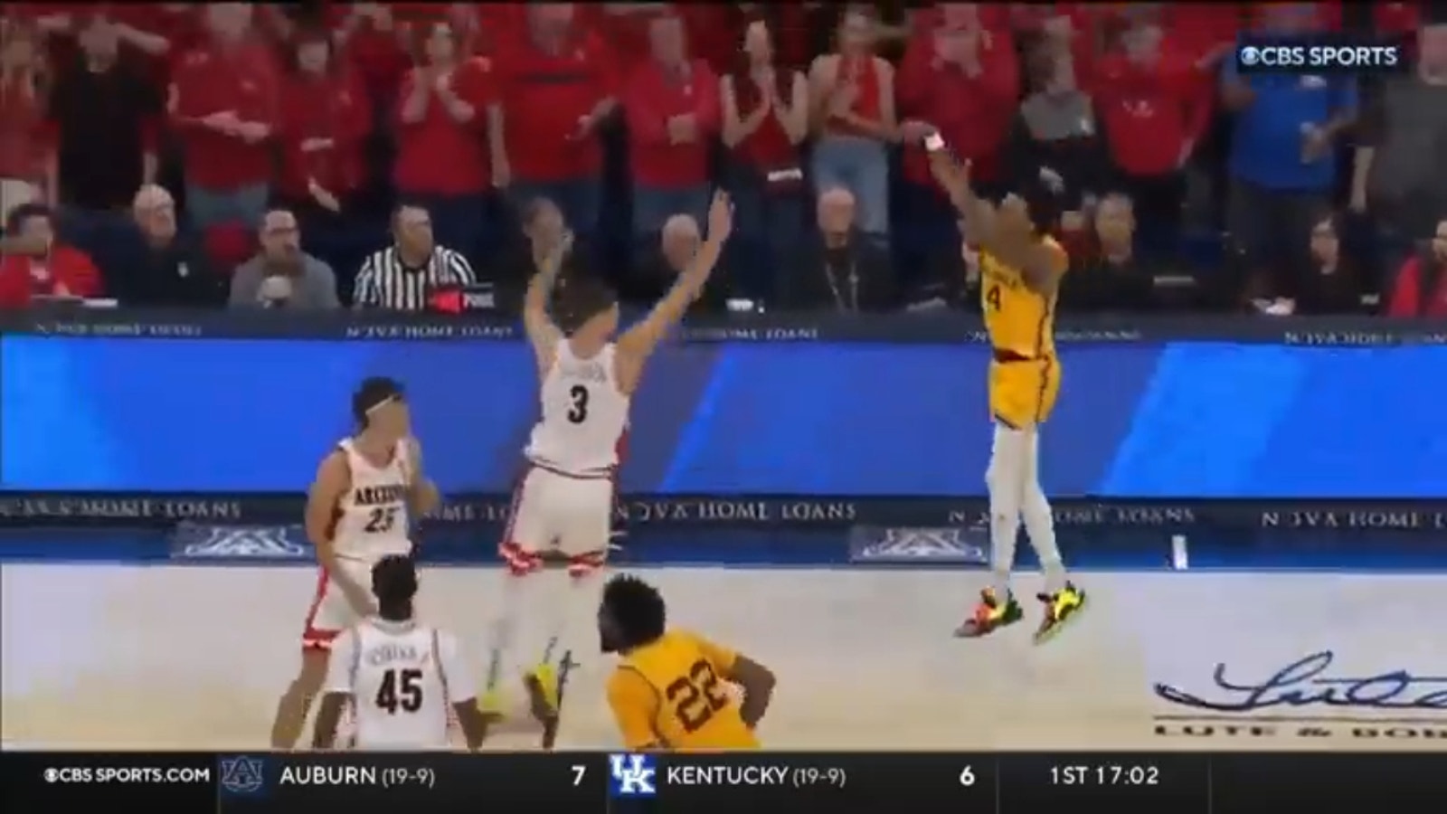 ASU stuns No. 7 Arizona as Desmond Cambridge hits half-court jumper