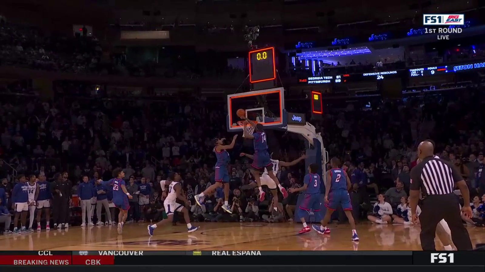 DePaul wins on stunning reversal of goaltend