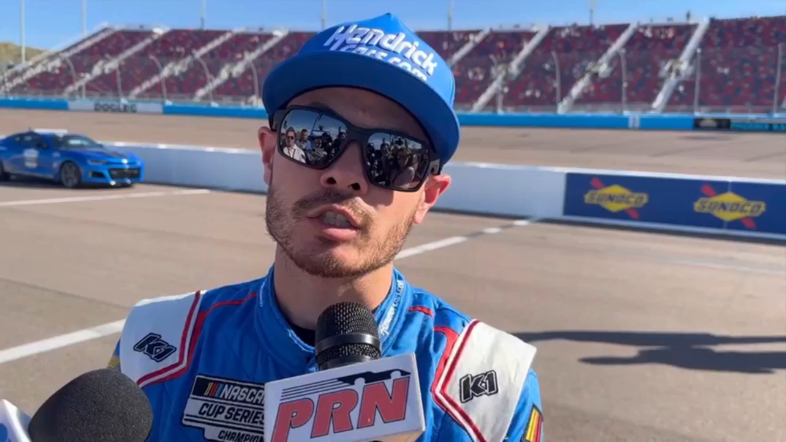 Kyle Larson talks William Byron's win and the move that led Kevin Harvick to pass him in the United Rentals Work United 500