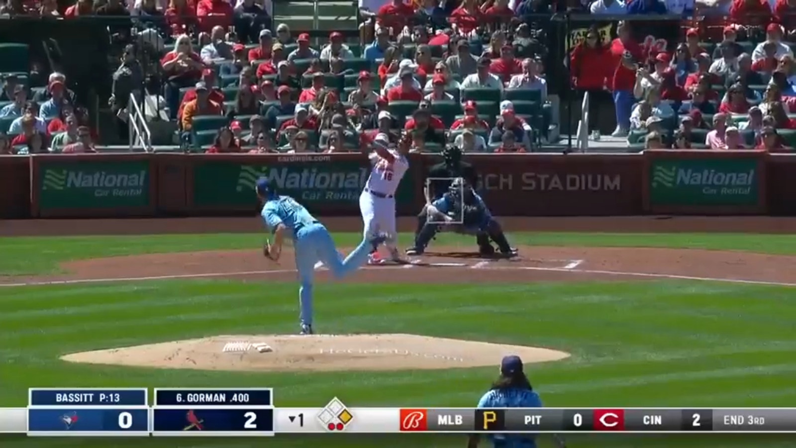 Cardinals' Nolan Gorman SMASHES a 446-ft homer