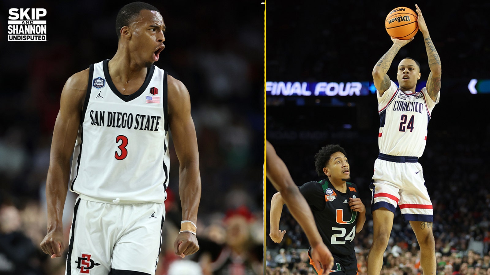 UCONN & San Diego State battle for NCAA Men's National Championship 