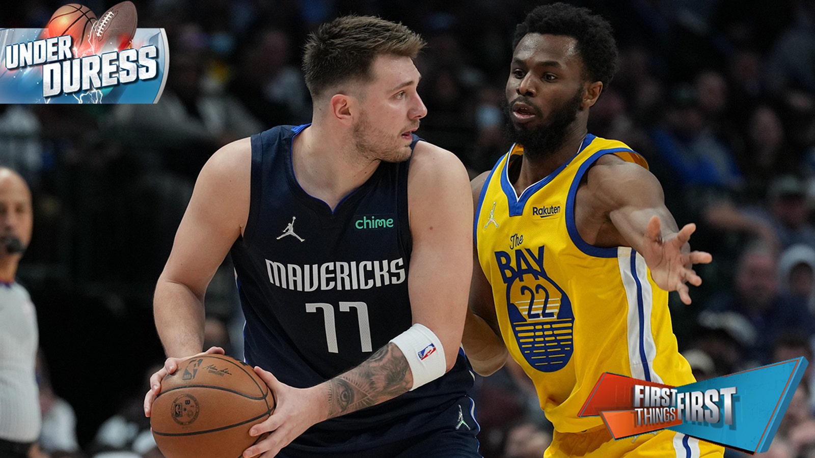 Luka Dončić and Andrew Wiggins are featured in Broussard's "Under Duress" list