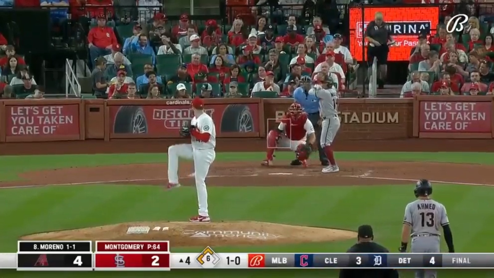 Diamondbacks' Gabriel Moreno hits three-run HR against Cardinals