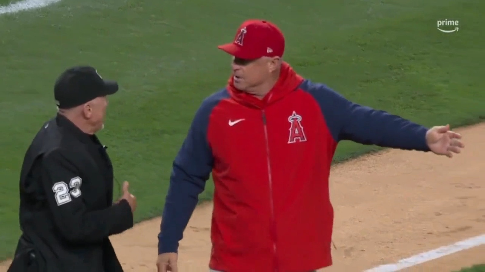 Angels manager Phil Nevin ejected after Mike Trout strikeout dispute
