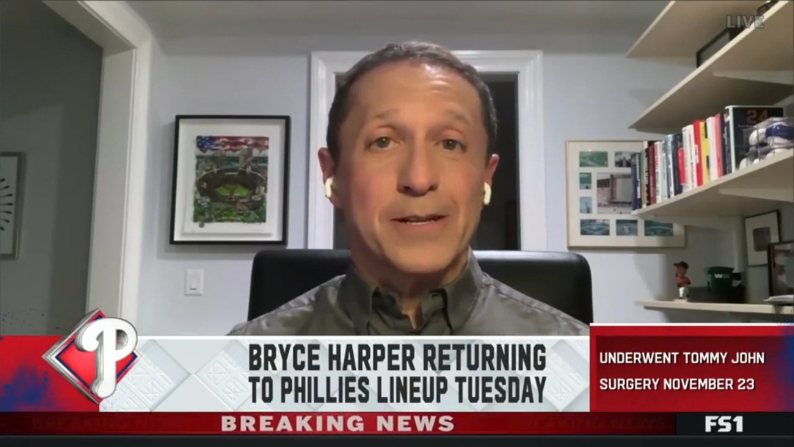Ken Rosenthal on Bryce Harper returning to Phillies' lineup on Tuesday