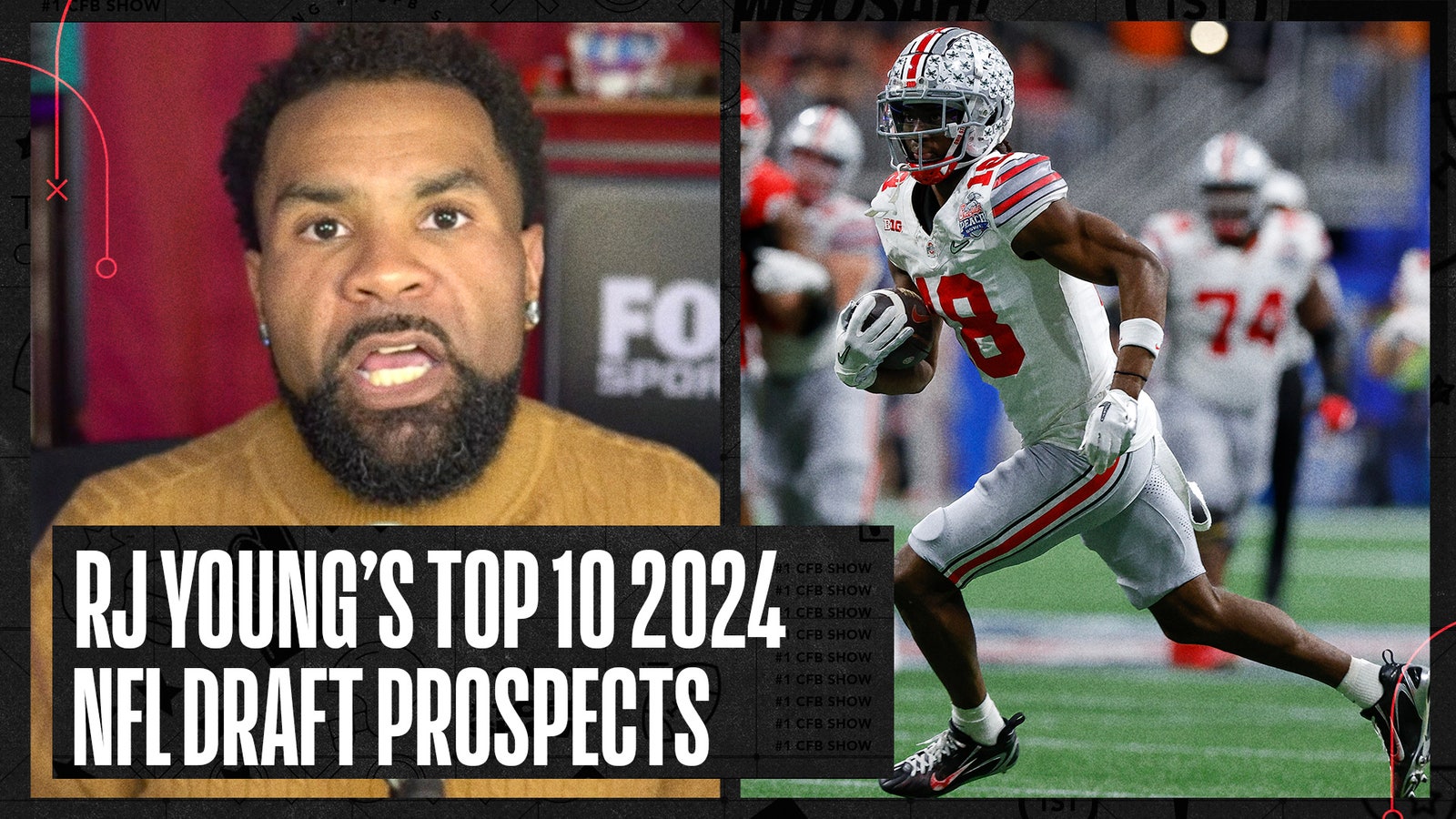 RJ Young's Top 10 2024 NFL Draft prospects ft. Marvin Harrison Jr. & Drake Maye