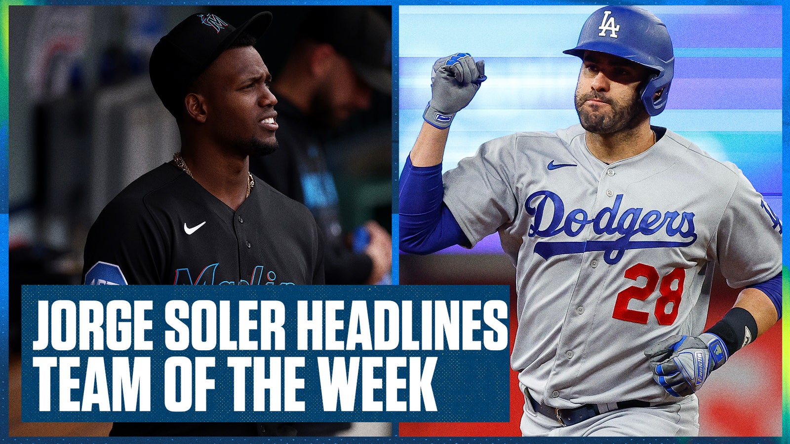 Dodgers' J.D. Martinez and Marlins Jorge Soler headline Ben's Team of the Week