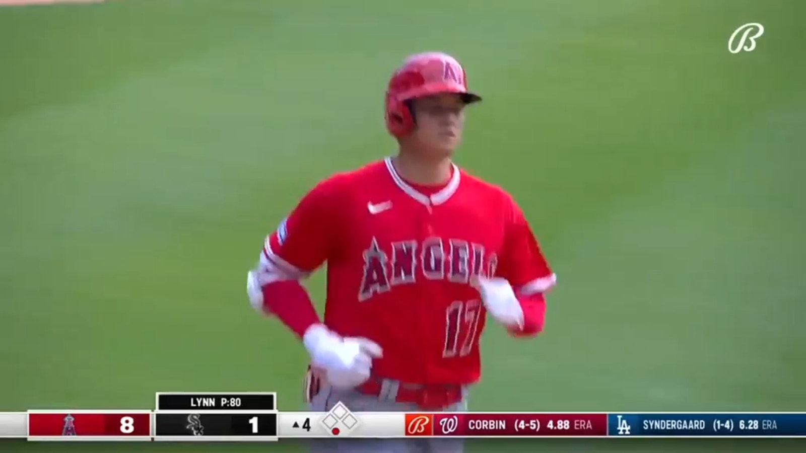 Shohei Ohtani delivers his second home run of the day