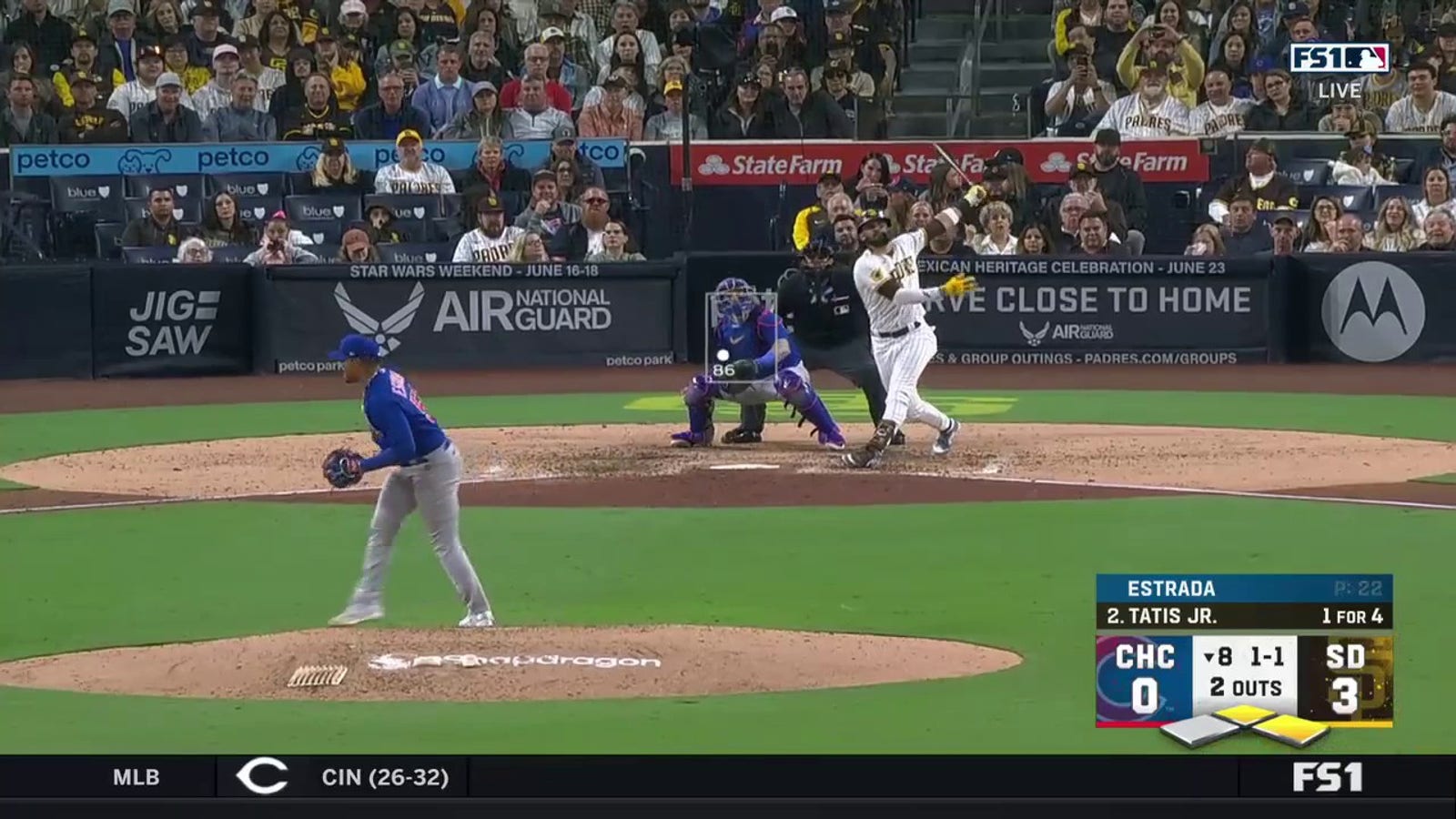 Fernando Tatís Jr. blasts second home run of the night vs. Cubs
