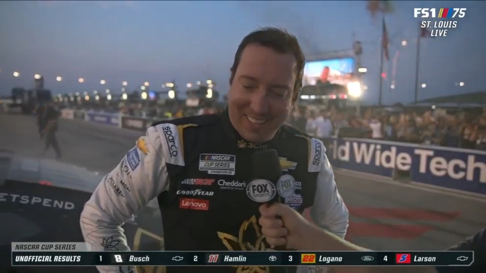 "Great for RCR, just win, baby!"