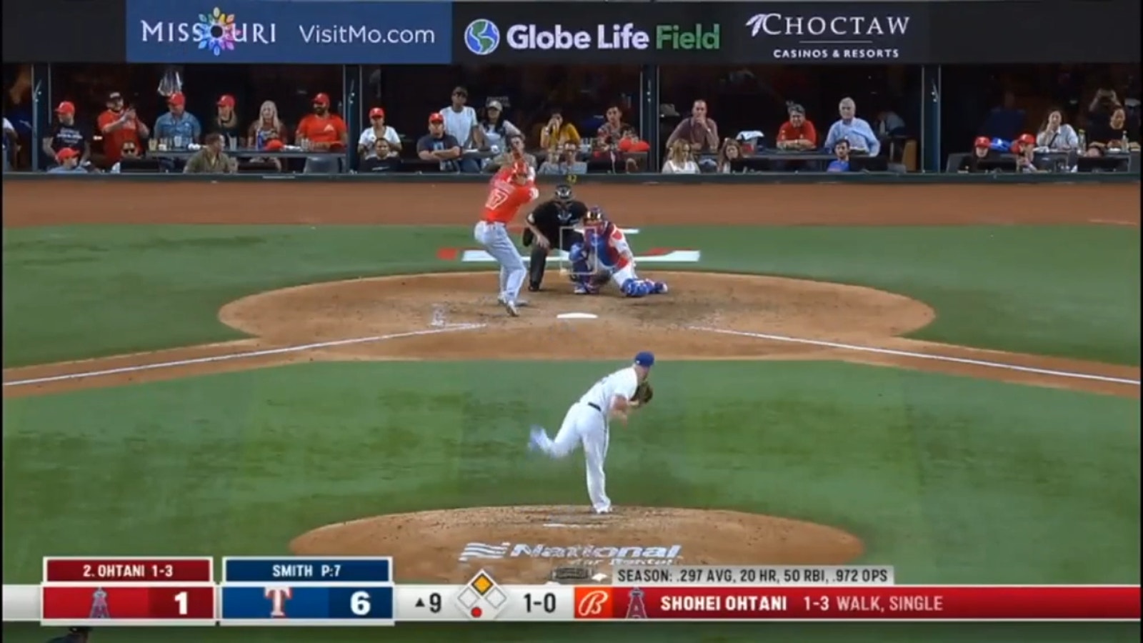 Angels' Shohei Ohtani hits MASSIVE 453-foot dinger vs. Rangers