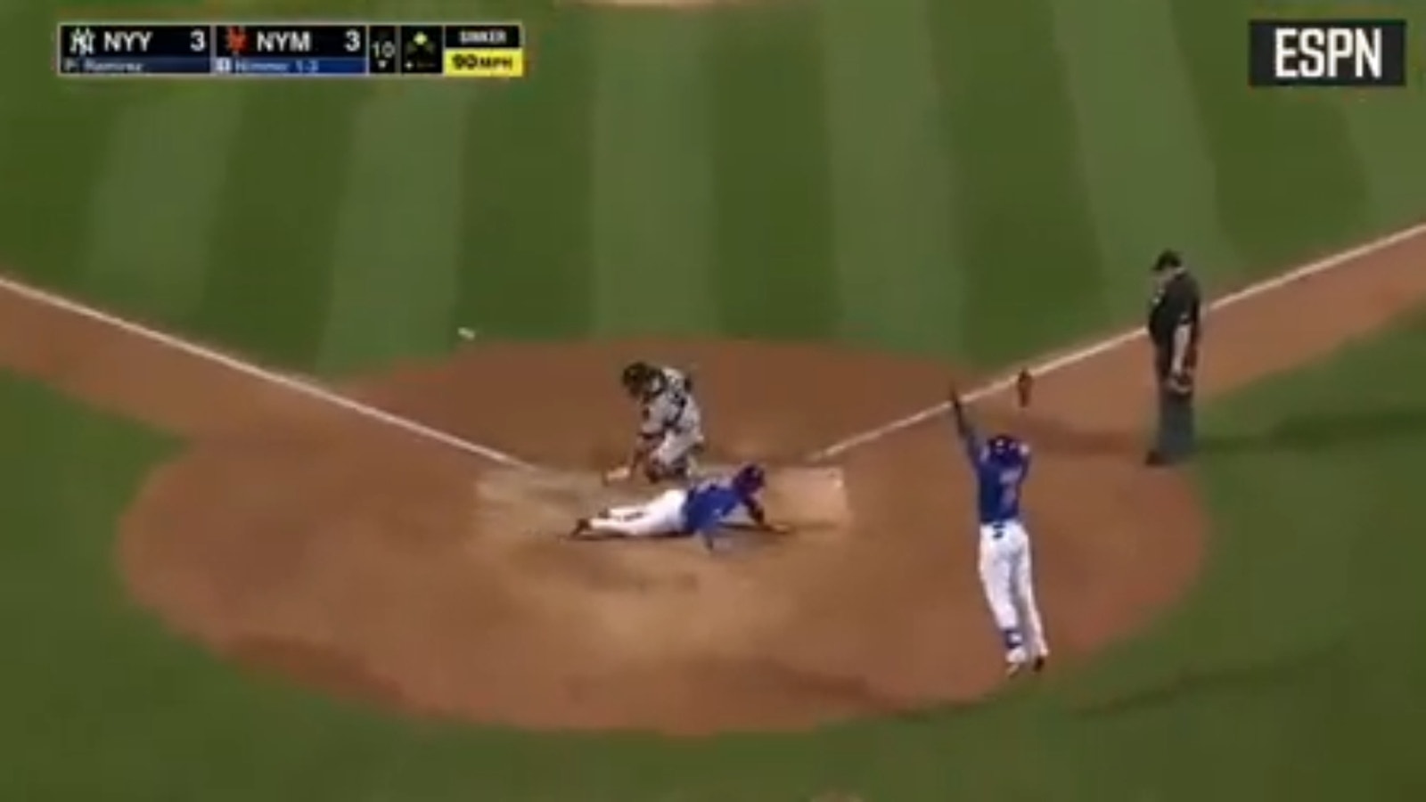 Brandon Nimmo crushes the walk-off double and gives the Mets a 4-3 win over the Yankees