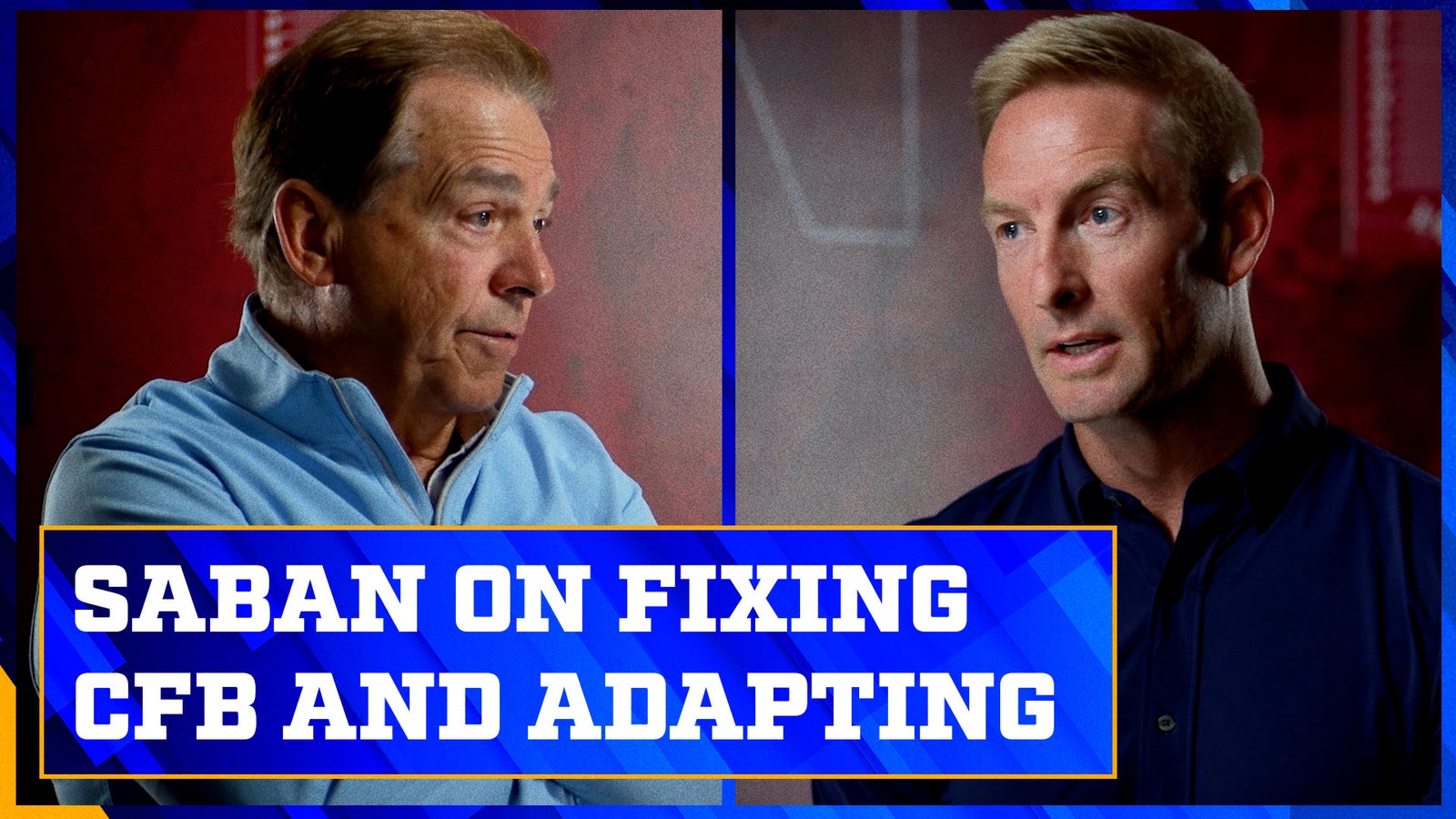 Nick Saban on fixing college football and the importance of adapting