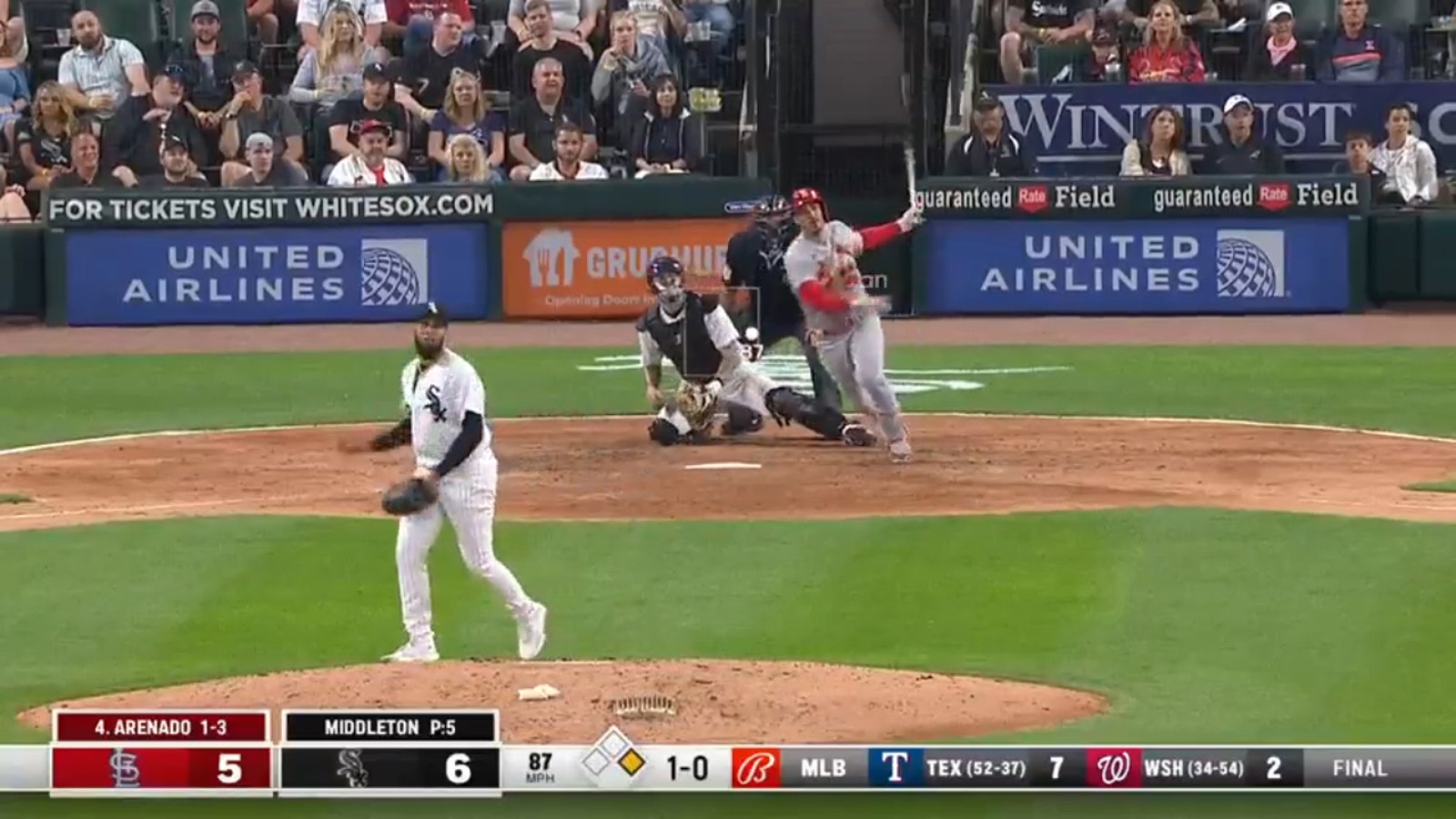 Nolan Arenado blasts two-run homer to put Cardinals ahead of White Sox