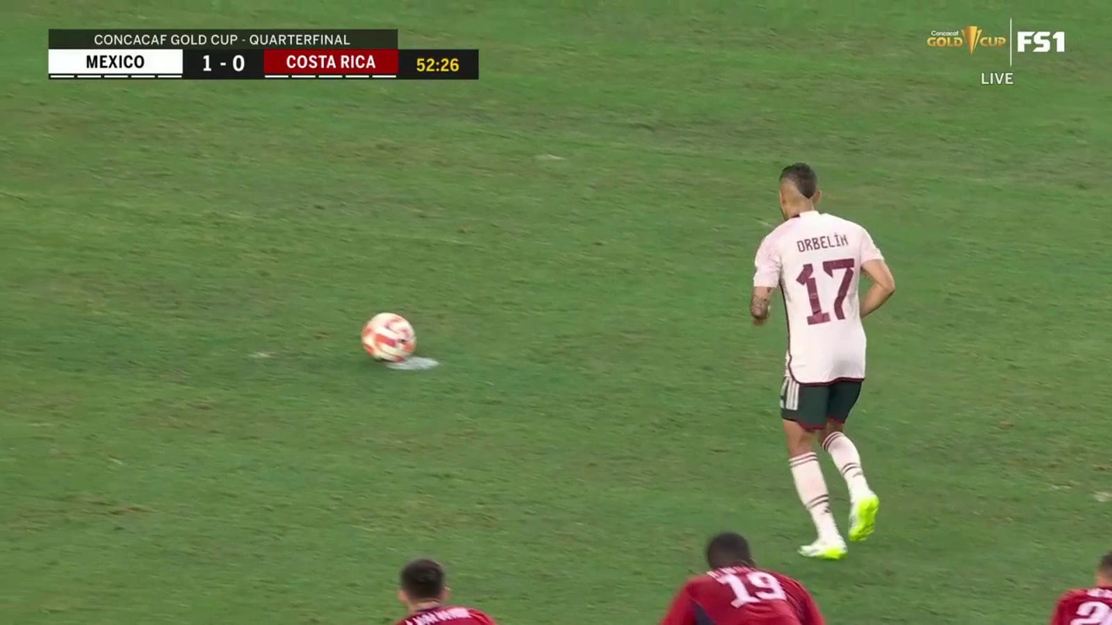 Orbelín Pineda's CLINICAL penalty finish gives Mexico a 1-0 lead over Costa Rica