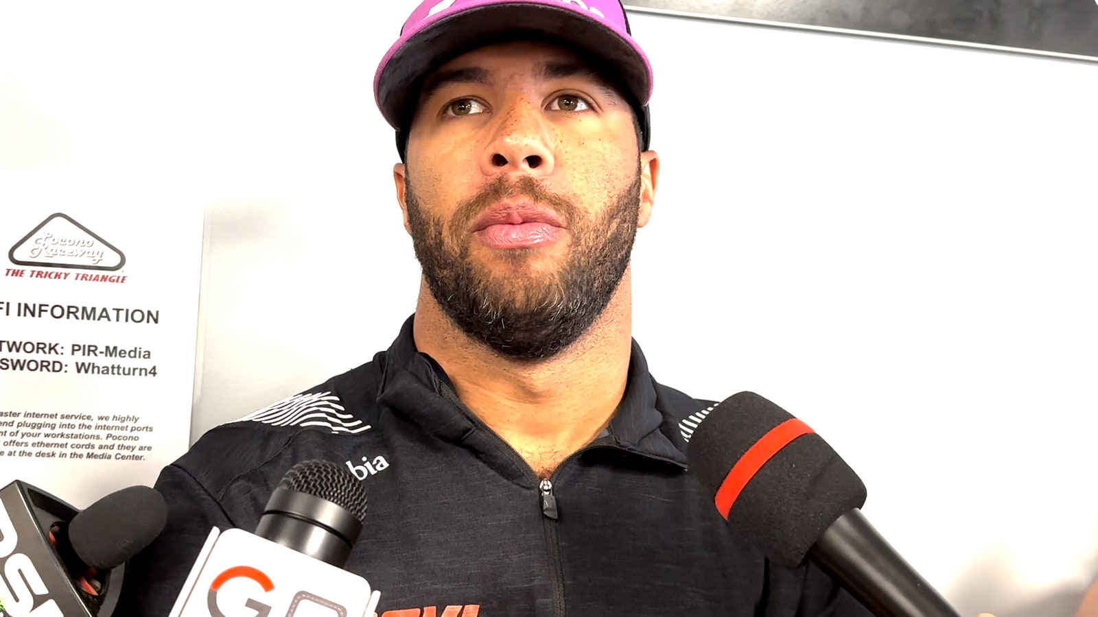 Bubba Wallace discusses his chances of making the playoffs
