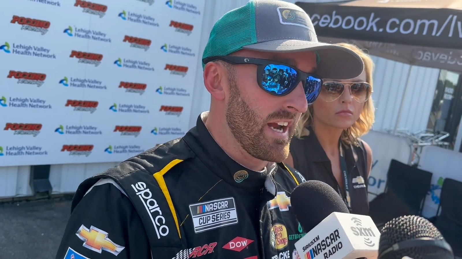 Austin Dillon describes why he was mad at Tyler Reddick and how he wishes he would have timed his helmet throw better.