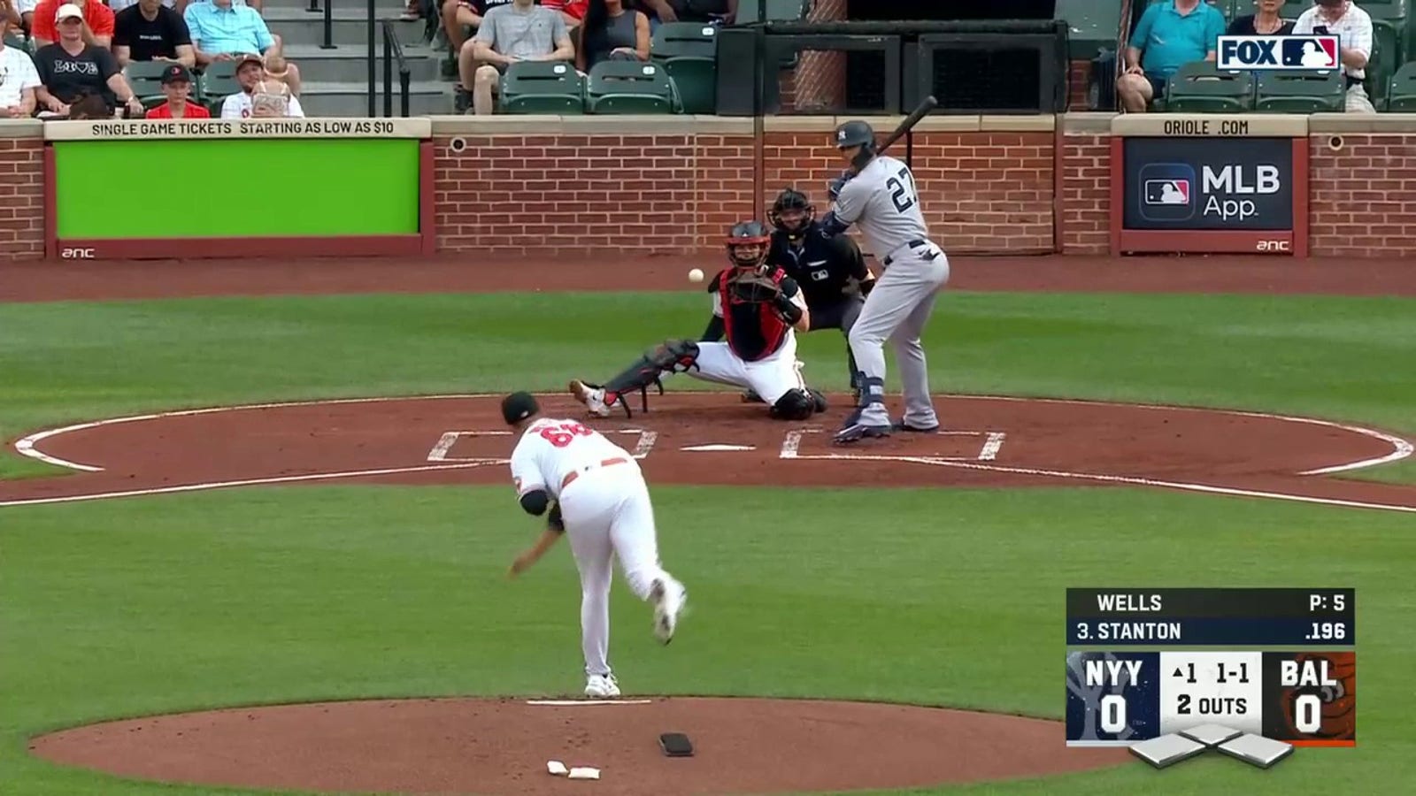 Giancarlo Stanton slams a 427-foot homer